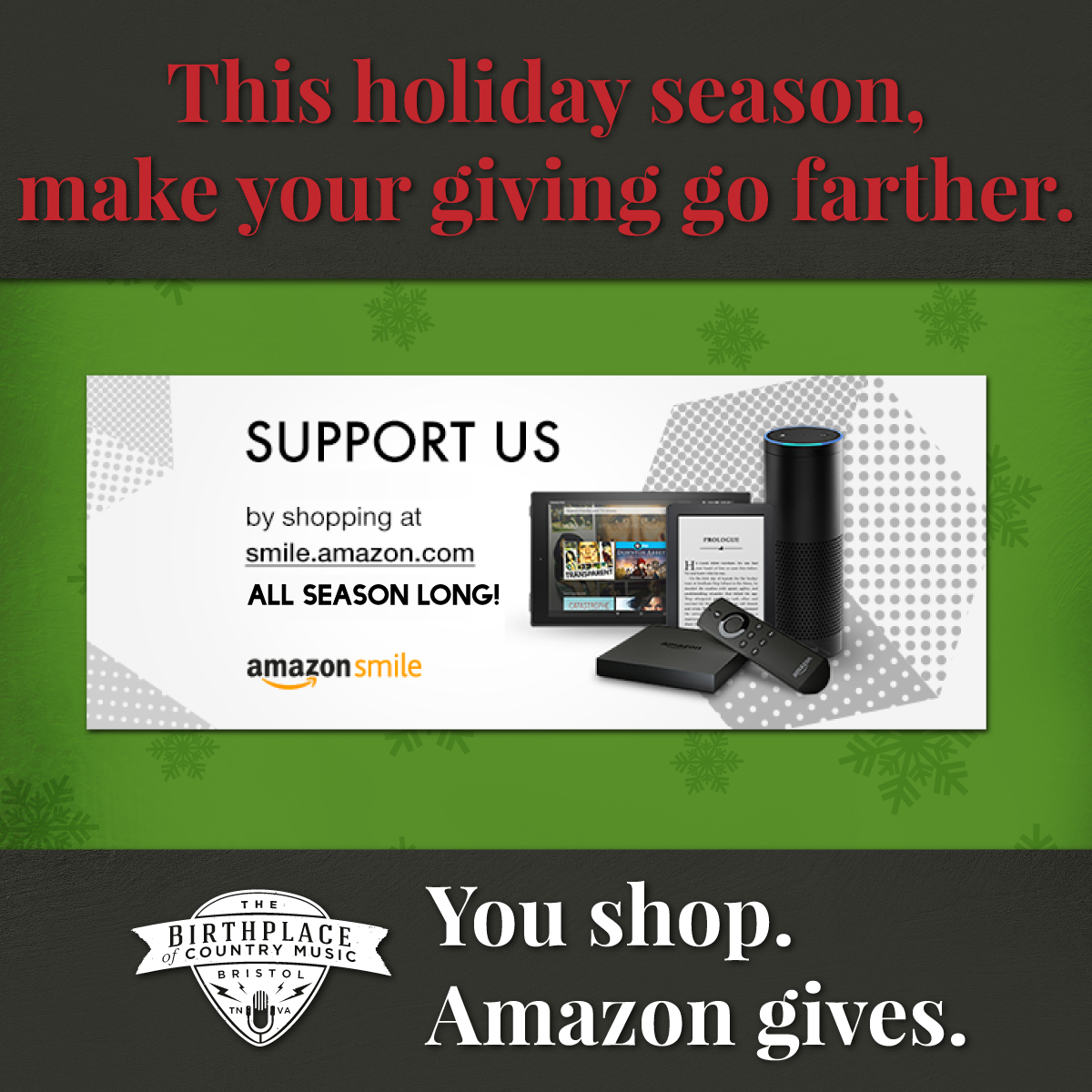 Support BCM By Shopping AmazonSmile
