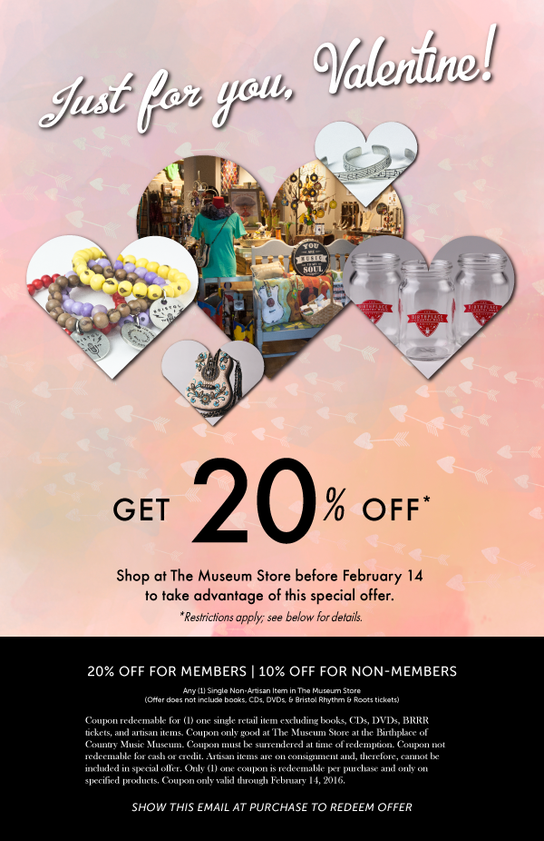 Valentine’s Day Savings at The Museum Store
