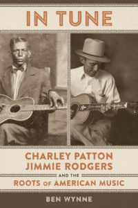 Cover image of In Tune showing title and pictures of Charley Patton and Jimmie Rodgers.