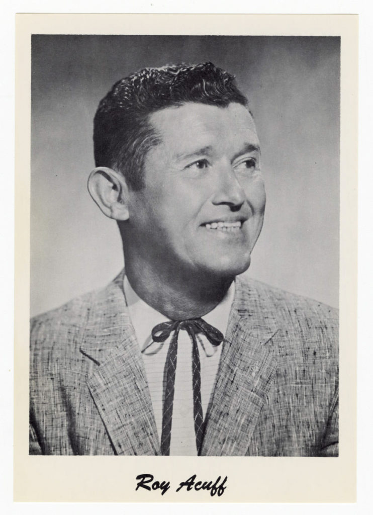 Photograph of a young Roy Acuff