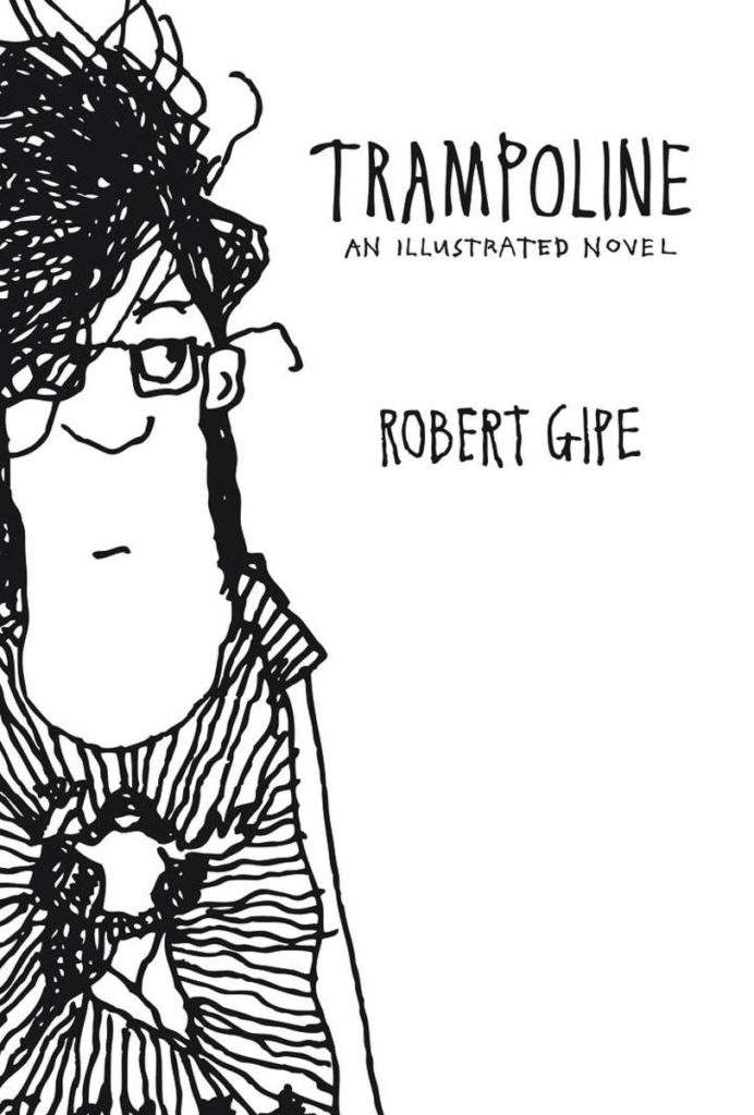 The cover of the book is a black-and-white pen drawing showing a young girl with dissheveled hair, glasses, and a graphic t-shirt. She looks to the side.