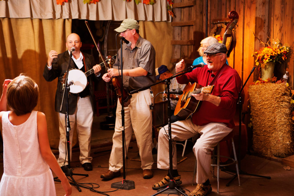 Musicians playing at a square dance
