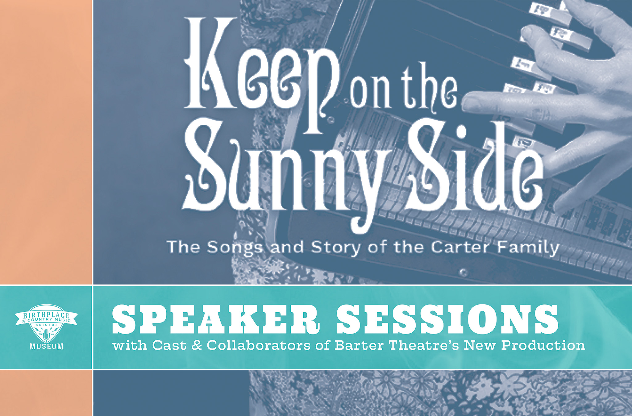 Speaker Sessions Graphic depicting Keep on the Sunny Side logo