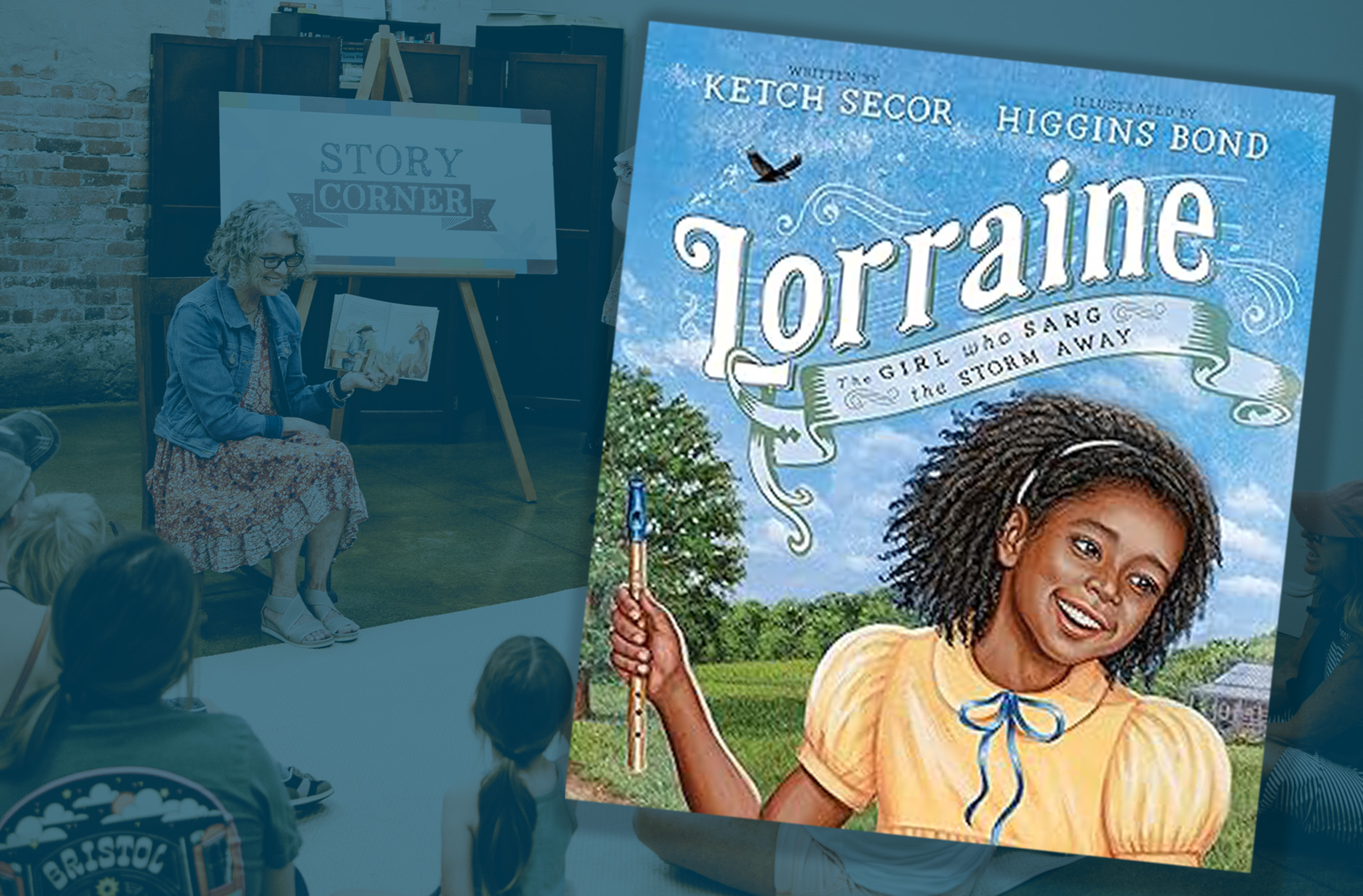 Graphic featuring the book cover for Lorraine.