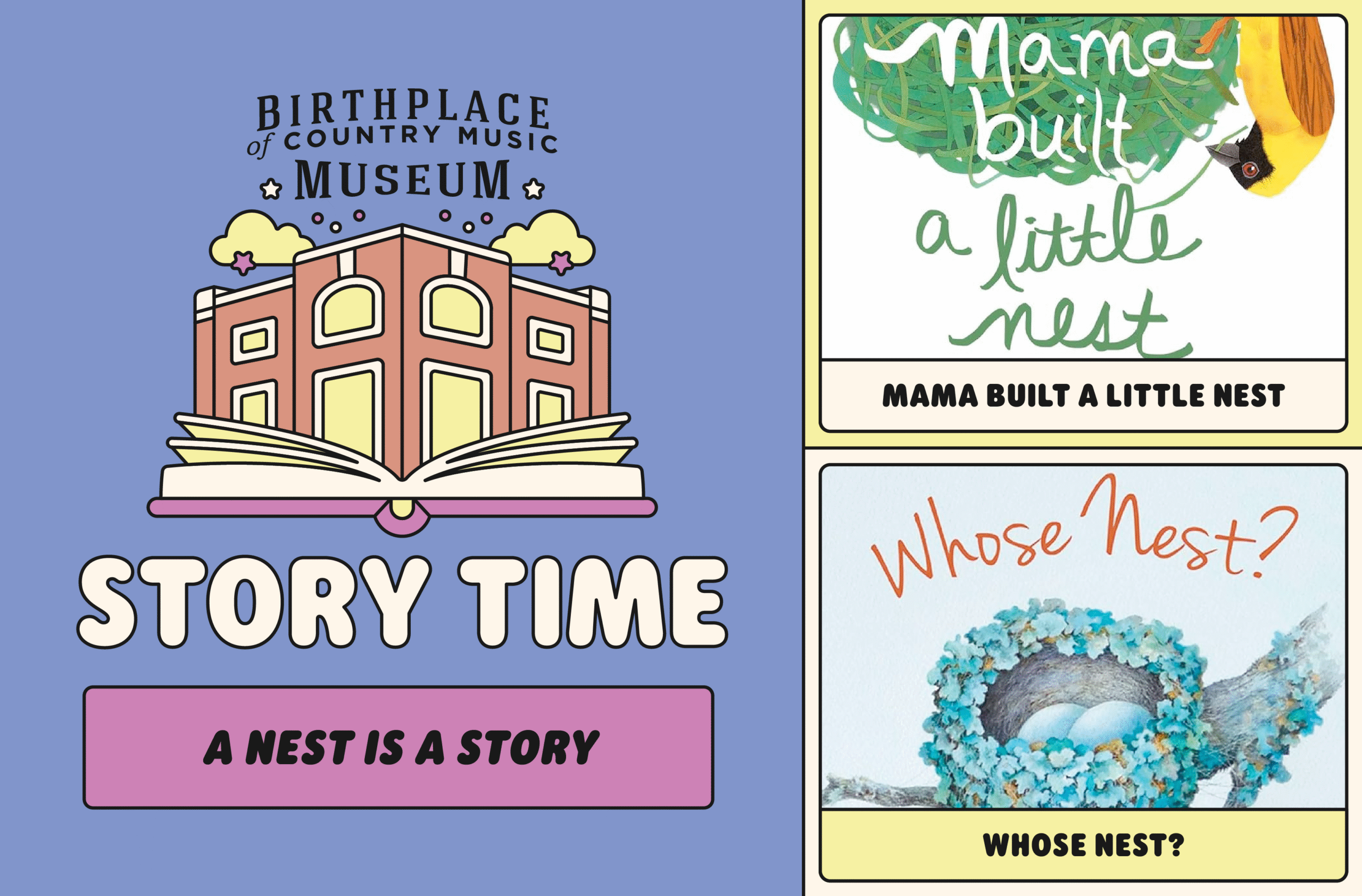 Museum Story Time – A Nest Is a Story